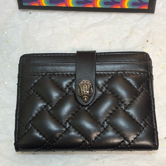Kurt Geiger Black Quilted Wallet NWT - Picture 3 of 10
